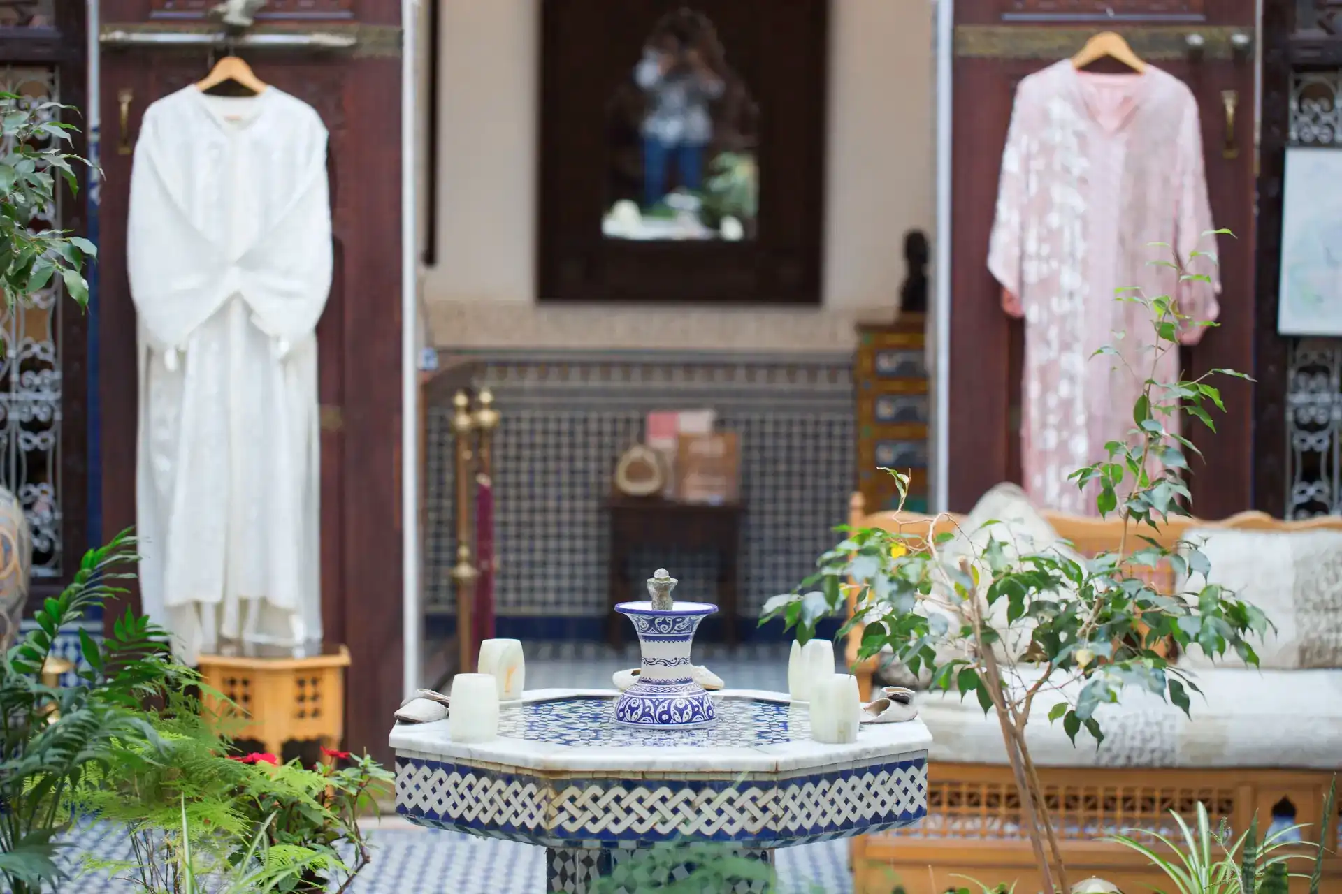 Riad Kettani - patio principal et terrasse panoramique